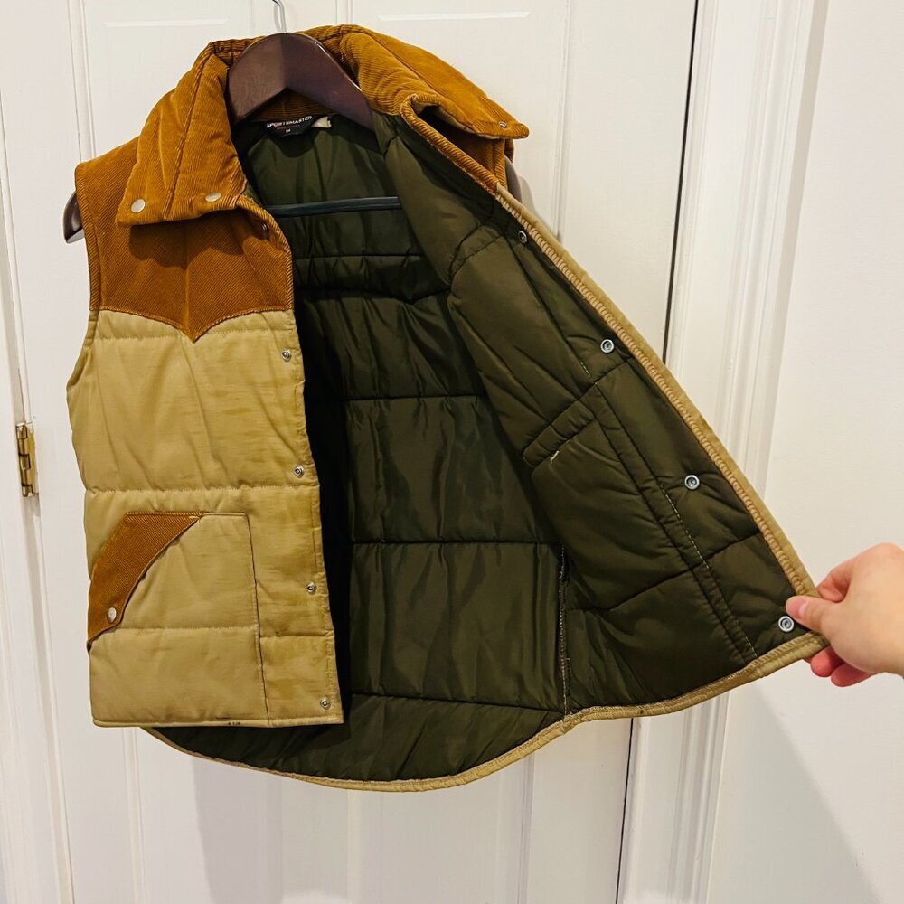 Vintage Corduroy Eestern Distressed Vest Size Medium - Picture 10 of 16